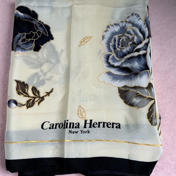 Carolina Herrera Floral Scarf - Picture 2 of 2